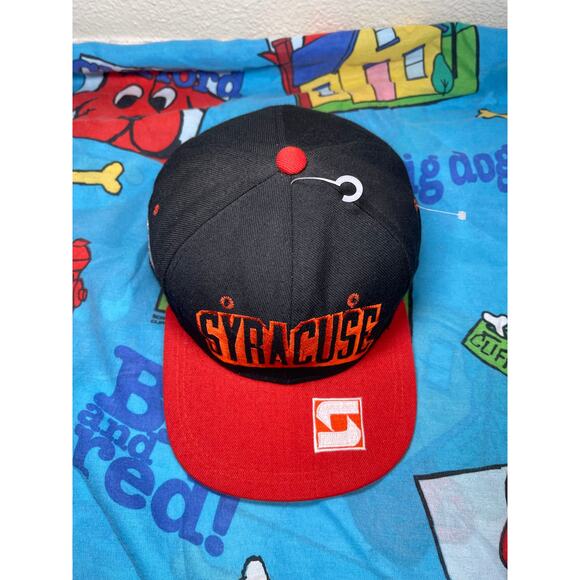 Vintage Syracuse Orangemen Shadow script snapback hat by cap boy 90s NWOT - Picture 2 of 7